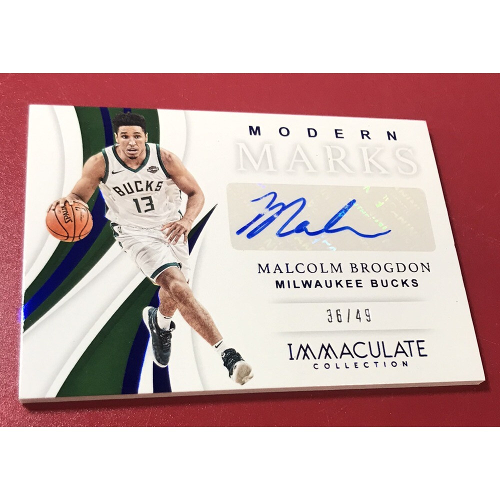 2018-19 Immaculate Modern Marks Malcolm Brogdon Auto #36/49 Celtics